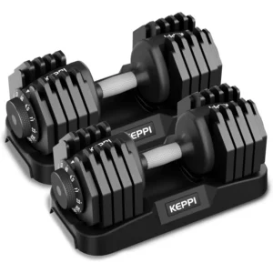 Keppi Adjustable Dumbbells Set-25lb/40lb/55lb/60lb