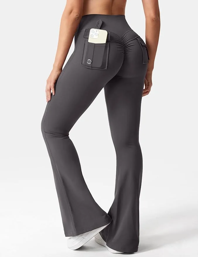 Summer Women's Cargo Pocket Fitness Tights - Image 4