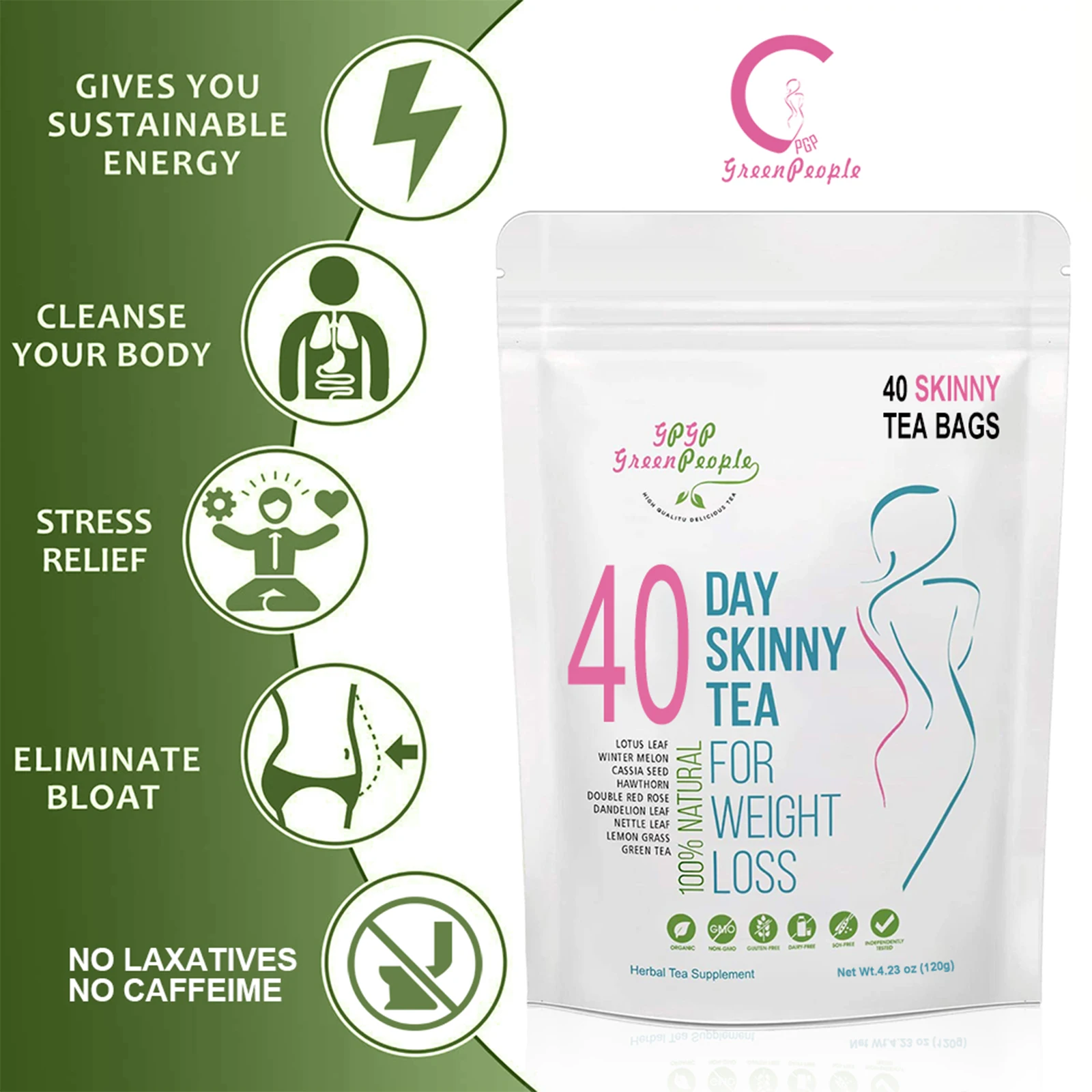 Natural 40-Day Skinny Detox Weight Loss Supplement - Image 2
