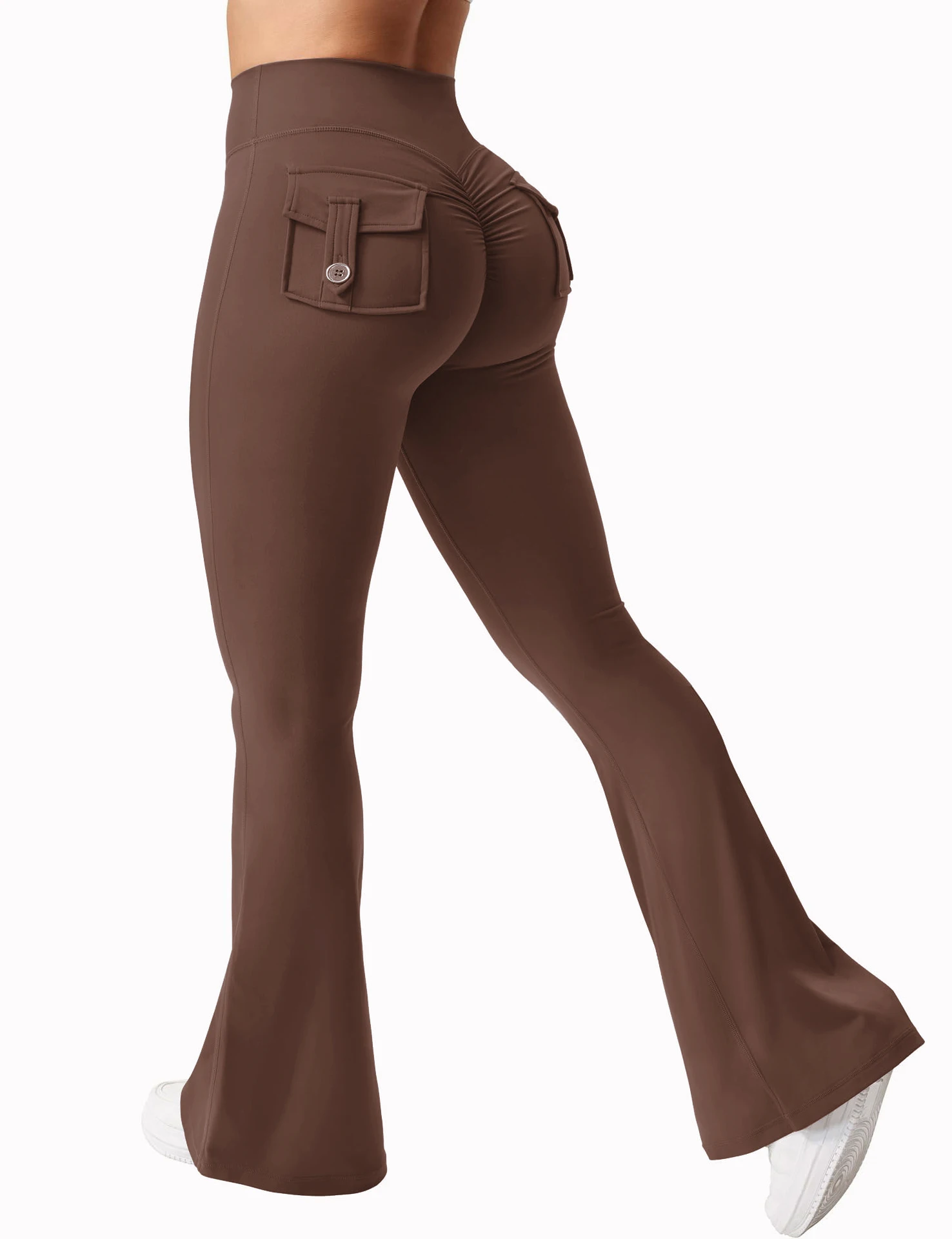 Summer Women's Cargo Pocket Fitness Tights - Image 2