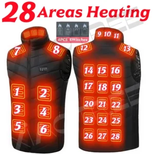 28/9 Areas Heated Vest, Jacket Heated, Winter